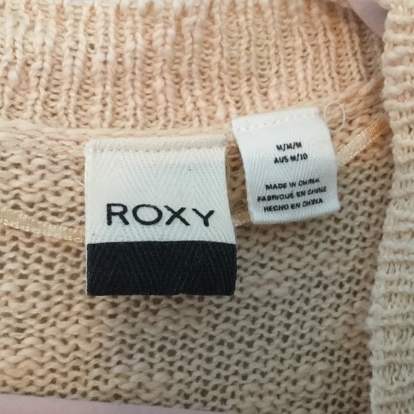 Roxy Beige Cotton Blend Knitted Cardigan - Picture 2 of 11